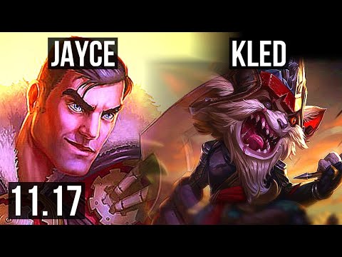 JAYCE vs KLED (TOP) | Quadra, 68% winrate, Godlike | KR Diamond | v11.17