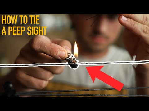 How I TIE A PEEP sight & EVERY Archer Should Do This...