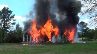preview picture of video 'Burning Down the House - Groveton House Fire'