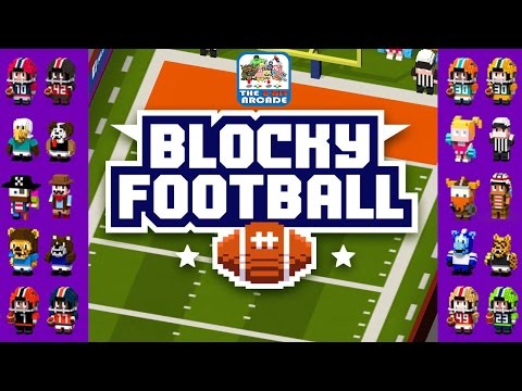 Blocky Football - Dodge the D, Score a TD and kick the PAT (iPad Gameplay, Playthrough) Video