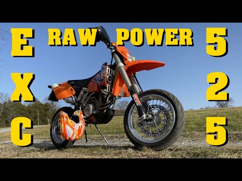 KTM EXC 525 SM Supermoto Sound onboard [4k 60fps]