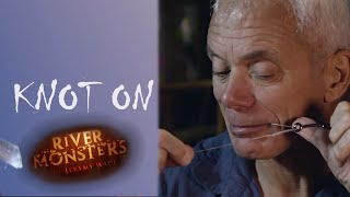 How To Tie A Half Blood Knot (Knot On) - River Monsters