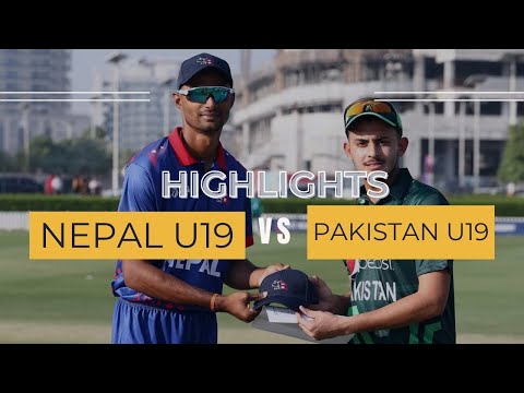 Highlights:Nepal U19 VS Pakistan U19 || 1st Inning || U-19 Asia Cup 2023 || Target for Pakistan:153