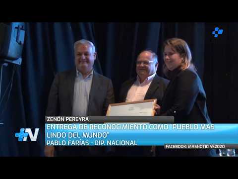MAS Noticias | Zenón Pereyra sorteó 13 viviendas y recibió un reconocimiento internacional