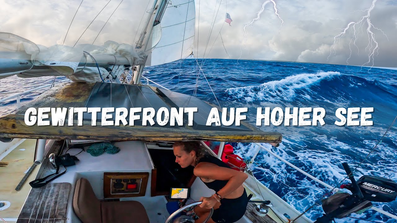 Ep. 146 | 60-knot thunderstorm on the high seas! 7 days through the Gulf Stream. Part 2
