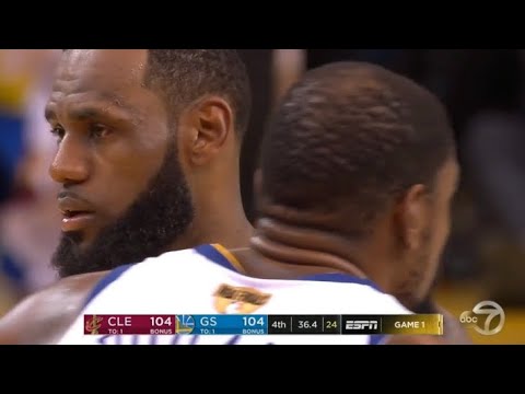 Final Minutes Game 1 Cavaliers vs Warriors 2018 Playoffs NBA Finals