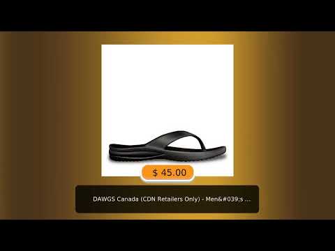 DAWGS Canada (CDN Retailers Only) - Men's Flip Flops - Black