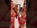 Romi Rain Hot Red Dress Fun Fans MILF