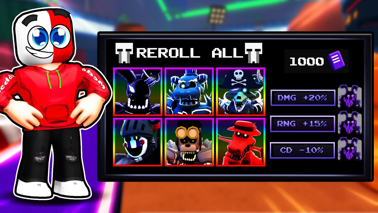 I Buffed APEX UNITS With 1000 STAT CHIPS In Five Nights TD..