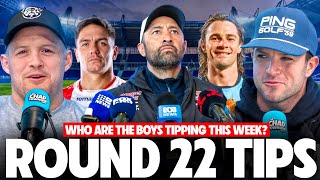 Who Are The Boys Tipping This Week? | Round 22 NRL Tips With Josh Morr