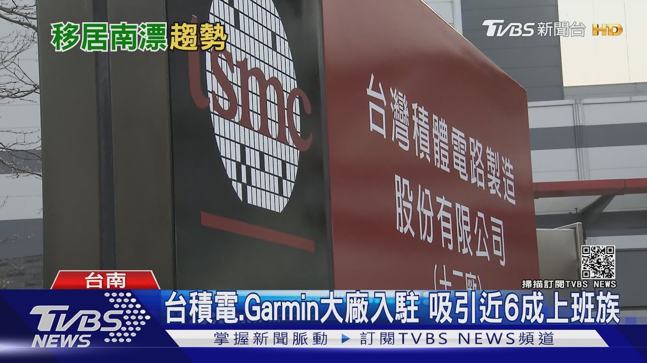 台積電、Garmin大廠入駐 近6成上班族想「南漂」移居台南
