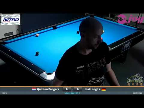 N-Joy 9-Ball Open 2018 || Quarter-Final || Quinten Pongers vs. Hai Long Le