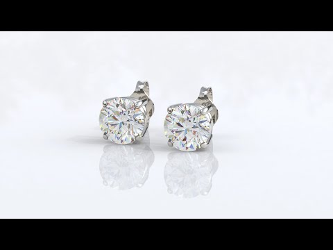 4.5mm 0.70ct White Gold Diamond Stud Earrings