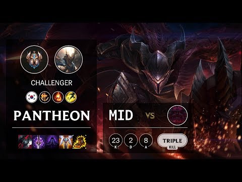Pantheon Mid vs Ornn - KR Challenger Patch 10.3