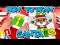 How To Draw Santa In A Present Folding Surprise