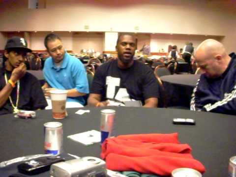 Nipsey Hussle, Cleveyclev, Steve Lobel and Todd Angkasuwan @ the round table