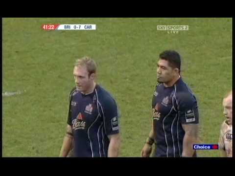 Gareth Thomas try against Bristol HC R6 20/01/08