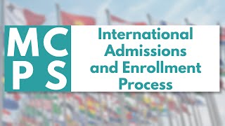 International Admissions and Enrollment Process