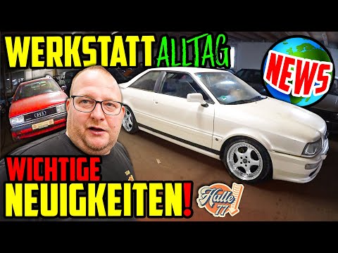 Es gibt wichtige NEUIGKEITEN! - Werkstattalltag Halle 77 - Marco nimmt EUCH mit!