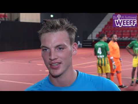 2020-09-11 Zaalvoetbal, Eredivisie, ZVV Den Haag-Hovocubo, interviews WEEFF