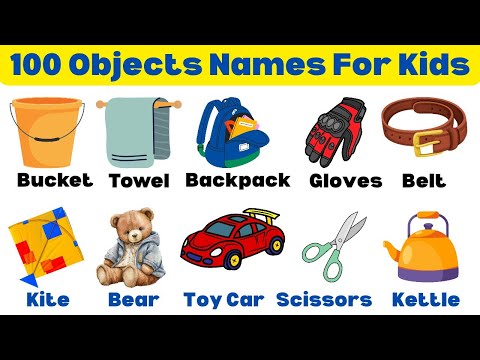 100 Object Names for Kids | Vocabulary For Kids | Daily Use Objects Names
