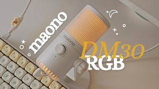 Video thumbnail for best gaming microphone! | MAONO DM30RGB USB Microphone Review by kimkym