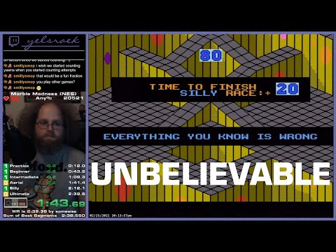 Marble Madness 2:38 Pace, and then...