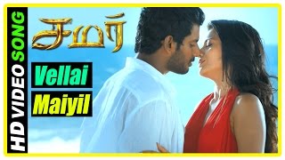 Samar Tamil Movie Scenes  Vellai Maiyil Song  Tris