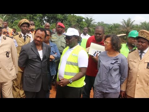 La visite du Ministre des travaux publics et sa délégation sur le chantier HIMO