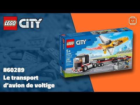 Vidéo LEGO City 60289 : Le transport d'avion de voltige