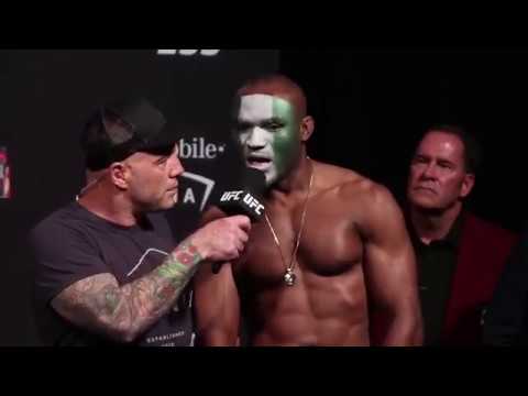 UFC 235 Ceremonial Weigh Ins Tyron Woodley vs  Kamaru Usman