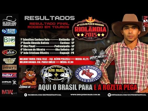 Final do rodeio em touros de Riolândia - SP 2015