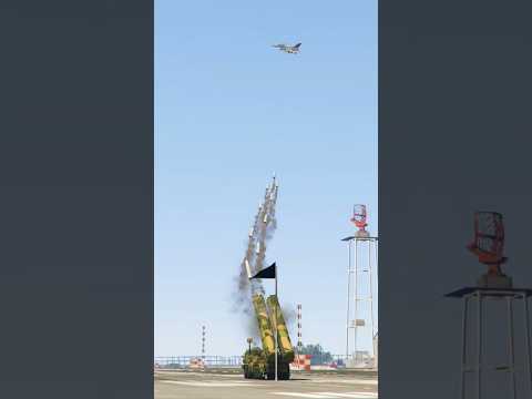 s-500 Defense System From Base Destroyed A Typical Jet #gta #shorts