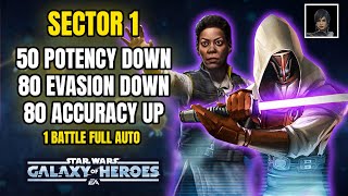Easiest Sector 1 Ever! 4 Feats in 1 Battle FULL AUTO!! 35 Han Kills in 1-2 Battles!
