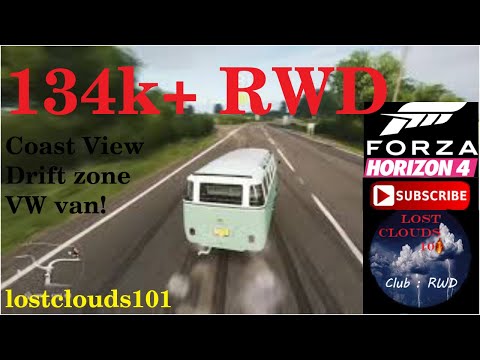 134k rear wheel drive, COAST VIEW, drift zone in the van