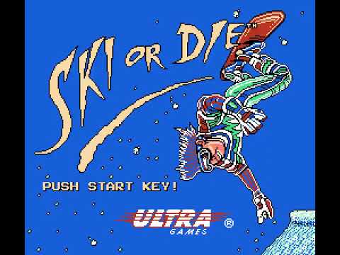Ski or Die Title Screen