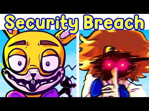 Friday Night Funkin': VS FNAF Security Breach (Burntrap, Vanny, Gregory) | Spring Gold (FNF Mod)