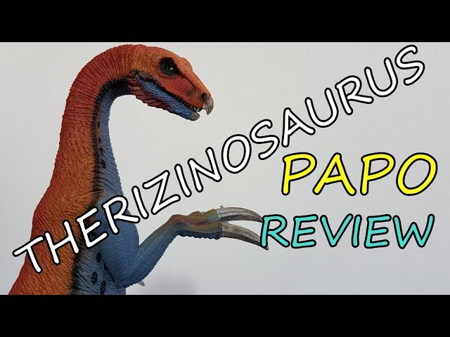 Vídeo relacionado con Schleich 15003 - Figura dinosaurio Therizinosaurio, Mandíbula y Brazos Articulados, Color Marrón, 19.5 cm