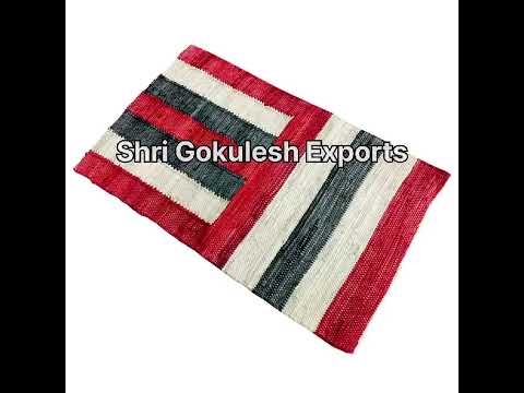 Sge rectangle handloom cotton carpet