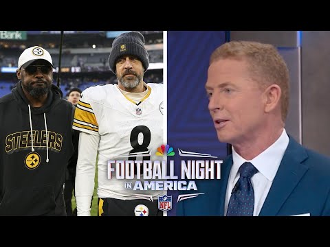 Aaron Rodgers sends message to media after Steelers' win against Ravens | FNIA | NFL on NBC