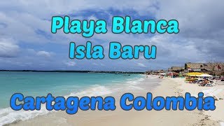 preview picture of video 'PLAYA BLANCA Cartagena Colombia BEACH WALK'