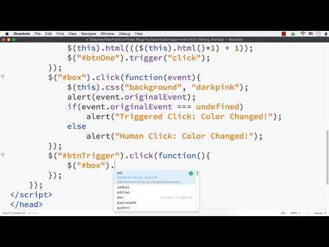 jQuery: How to Trigger an Event using trigger() Method in jQuery