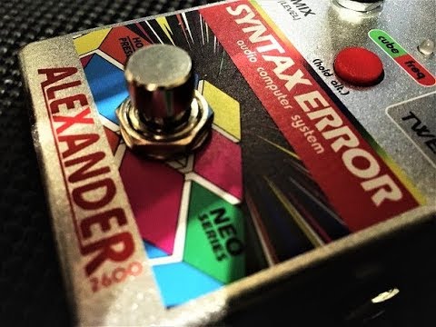 Alexander Pedals Syntax Error Demo