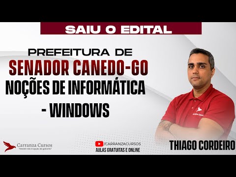 Concurso Senador Canedo-GO | Informática Windows para Prefeitura | Conteúdo Mais Cobrado