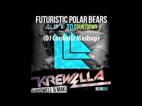 Krewella vs. Hardwell & MAKJ vs. Futuristic Polar Bears - Alive to Countdown (DJ Conballz Mashup)