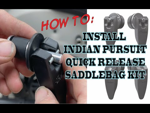 How to install Indian Pursuit Saddlebag Quick Release Kit #23