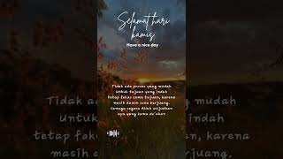 Download lagu Kamis Semangat #Fyp #Quotes #Statusharian #Storywa #Kamis mp3