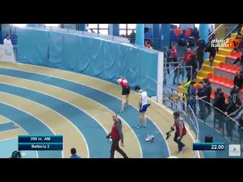Benati 200 metri Allievi   Batteria 2   Campionati Italiani Allievi Indoor 2018
