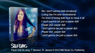 Stef Lang Paper Doll with LYRICS