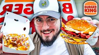 PROVANDO as NOVIDADES do BURGER KING em PORTUGAL! Cowboy Burger e Cowboy King Fries